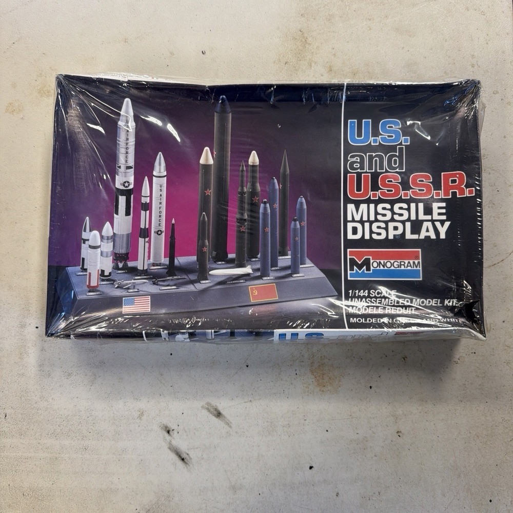 1/144 Monogram US & USSR Missile Display Plastic Scale Model Kit NOS 6019